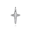 New Gabriel & Co. 925 Sterling Silver Diamond Cross Pendant