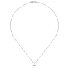 Gabriel & Co. 925 Sterling Silver Diamond Cross Pendant Necklace