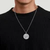 Sale Gabriel & Co. 925 Sterling Silver Diamond Eagle Medallion Pendant