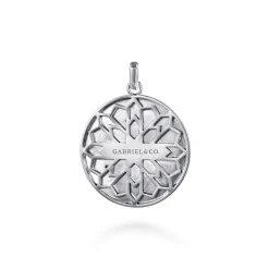 Sale Gabriel & Co. 925 Sterling Silver Diamond Eagle Medallion Pendant