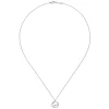Gabriel & Co. 925 Sterling Silver Diamond Swirl Pendant Necklace