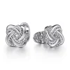 Gabriel & Co. 925 Sterling Silver Double Love Knot Cufflinks