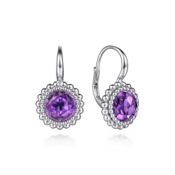 Outlet Gabriel & Co. 925 Sterling Silver Faceted Amethyst Bujukan Earrings