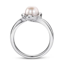 Online Gabriel & Co. 925 Sterling Silver Floral Cultured Pearl Ring