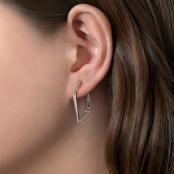 Outlet Gabriel & Co. 925 Sterling Silver Geometric Classic Hoop Earrings