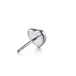 Online Gabriel & Co. 925 Sterling Silver Heart Diamond Cut Stud Earrings