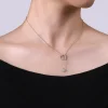 Online Gabriel & Co. 925 Sterling Silver Hearts Y Knot Necklace