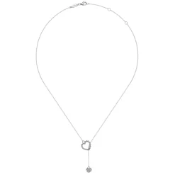 Online Gabriel & Co. 925 Sterling Silver Hearts Y Knot Necklace