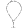 Discount Gabriel & Co. 925 Sterling Silver Hollow Tube Link Bujukan and White Sapphire Y Necklace