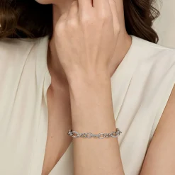 New Gabriel & Co. 925 Sterling Silver Link Chain Bracelet-Bujukan