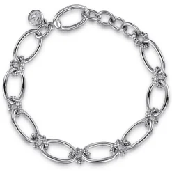 Discount Gabriel & Co. 925 Sterling Silver Link Chain Bracelet-Bujukan