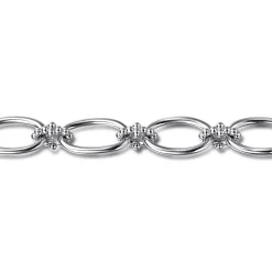 Discount Gabriel & Co. 925 Sterling Silver Link Chain Bracelet-Bujukan