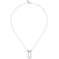 Outlet Gabriel & Co. 925 Sterling Silver Link Pendant Necklace