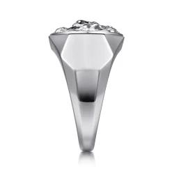 Best Gabriel & Co. 925 Sterling Silver Lion Head Ring in High Polished Finish