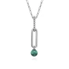Clearance Gabriel & Co. 925 Sterling Silver Malachite Bujukan Drop Necklace
