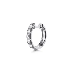 Clearance Gabriel & Co. 925 Sterling Silver Mens Gabriel Pyramaid Single Huggie Earring