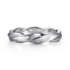 New Gabriel & Co. 925 Sterling Silver Men's Twisted Ring