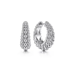 Online Gabriel & Co. 925 Sterling Silver 20mm Bujukan Classic Hoop Earrings