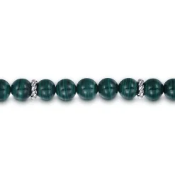 Online Gabriel & Co. 925 Sterling Silver 8mm Malachite Beaded Bracelet