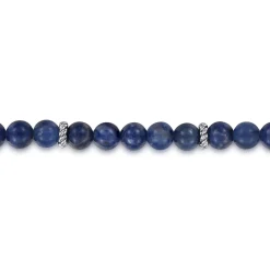 Sale Gabriel & Co. 925 Sterling Silver 6mm Sodalite Beaded Bracelet