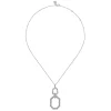 Discount Gabriel & Co. 925 Sterling Silver Octagon White Sapphire Bujukan Drop Pendant Necklace