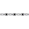 New Gabriel & Co. 925 Sterling Silver Onyx Cylinder Beaded Mens Bracelet