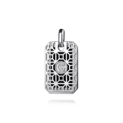 Online Gabriel & Co. 925 Sterling Silver Onyx Dog Tag Pendant