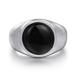 Discount Gabriel & Co. 925 Sterling Silver Onyx Signet Ring