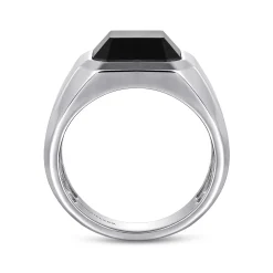 Best Gabriel & Co. 925 Sterling Silver Onyx Signet Ring