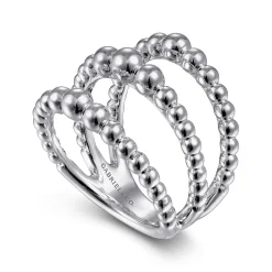 Sale Gabriel & Co. 925 Sterling Silver Open Bujukan Wide Band Ring