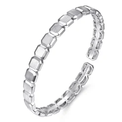 New Gabriel & Co. 925 Sterling Silver Open Cuff Geometric Bangle