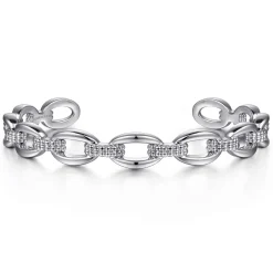 Online Gabriel & Co. Sterling Silver Oval Link Cuff Bangle