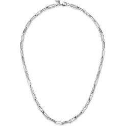 Discount Gabriel & Co. 925 Sterling Silver Paper Clip Chain Necklace