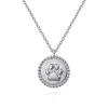 Outlet Gabriel & Co. 925 Sterling Silver Paw Print Pendant Necklace-Bujukan