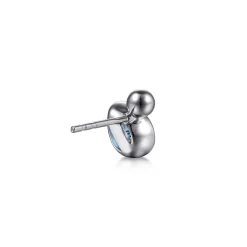 Outlet Gabriel & Co. 925 Sterling Silver Pear Blue Topaz Bujukan Stud Earrings