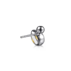 Discount Gabriel & Co. 925 Sterling Silver Pear Citrine Bujukan Stud Earrings