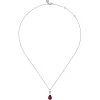 Clearance Gabriel & Co. 925 Sterling Silver Pear Garnet Bujukan Pendant Necklace