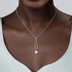 Sale Gabriel & Co. 925 Sterling Silver Pearl Bujukan Drop Necklace
