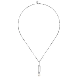 Sale Gabriel & Co. 925 Sterling Silver Pearl Bujukan Drop Necklace