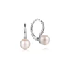 Gabriel & Co. 925 Sterling Silver Pearl Leverback Earrings