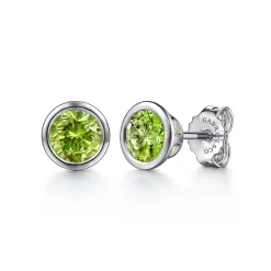 Discount Gabriel & Co. 925 Sterling Silver Peridot Stud Earrings