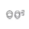 Hot Gabriel & Co. 925 Sterling Silver Rope Stud Earrings