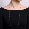 Best Gabriel & Co. 925 Sterling Silver Round Black Onyx Bujukan Necklace