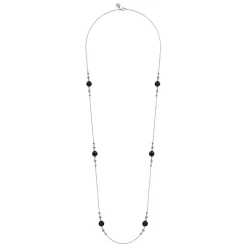 Best Gabriel & Co. 925 Sterling Silver Round Black Onyx Bujukan Necklace