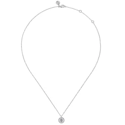 Outlet Gabriel & Co. 925 Sterling Silver Round Hamsa Pendant Necklace