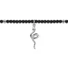 Online Gabriel & Co. 925 Sterling Silver Snake Brownish Black Spinel Bead Bracelet