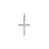 Clearance Gabriel & Co. 925 Sterling Silver Square Station Mini Cross Pendant