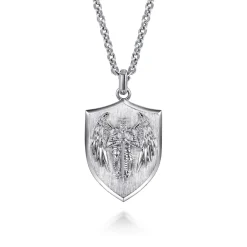 Clearance Gabriel & Co. 925 Sterling Silver St. Michael Dog Tag Pendant