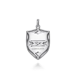 Clearance Gabriel & Co. 925 Sterling Silver St. Michael Dog Tag Pendant