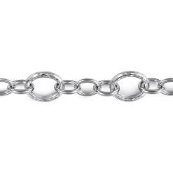 Hot Gabriel & Co. 925 Sterling Silver Toggle Link Chain Bracelet